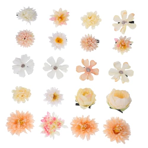PENIKOKO 20 Stück Teiliges Kleine Blumen Haarklammern für Mädchen Modische Haarschmuck accessoires in Zartem Beige Langlebige Blüten haarspangen für Mädchen und Frauen Passend für Alltag PENIKOKO 20 Stück Teiliges Kleine Blumen Haarklammern für Mädchen Modische Haarschmuck accessoires in Zartem Beige Langlebige Blüten haarspangen für Mädchen und Frauen Passend für Alltag von PENIKOKO
