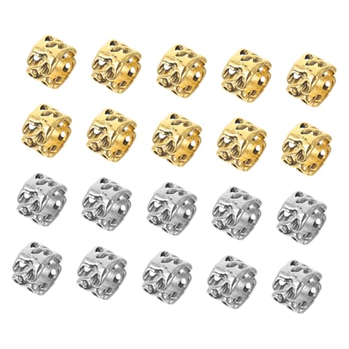 PENIKOKO 20 Stück Teiliges Retro Haarnadel Ethno Stil Dreadlock Haarspiralen Haarschmuck für Flechten und Alltag Leicht Sicher und Einfach Anzuwenden Goldene und Silberne Farben für Frauen von PENIKOKO