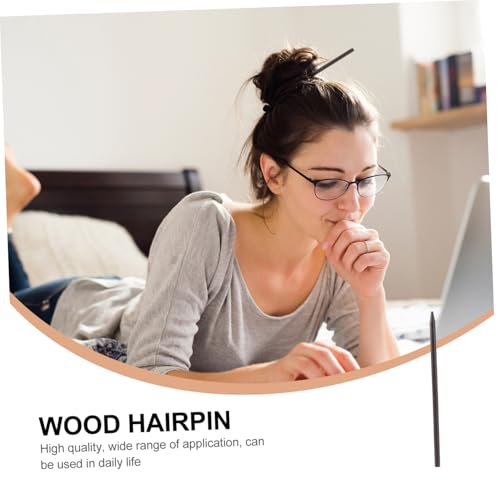 PENIKOKO 20 Stück Teiliges aus Natürlichen Holz Haarstäben Lange Glatte und Spitz Zulaufende Haarnadeln Umweltfreundliche Geradlinige Haaraccessoires für Damen Langlebig und Angenehm zu von PENIKOKO
