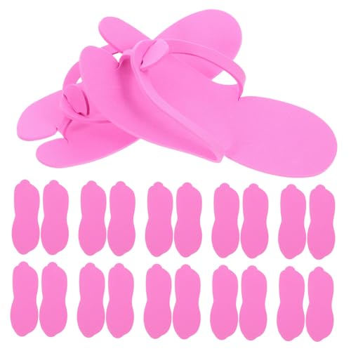 PENIKOKO 24 Paare Faltbare Einweg EVA Hausschuhe für Damen und Platzsparend Strapazierfähig Reisetauglich als Brautschlappen Spa Reise slipper pro Packung von PENIKOKO