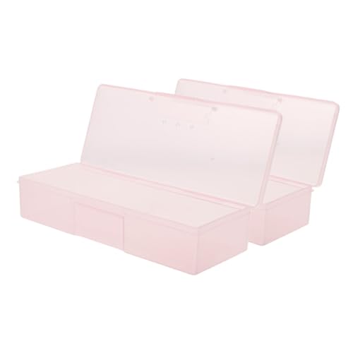 PENIKOKO 2stücke Teiliges Nagelkit Aufbewahrungsbox Für Maniküre Tragbarer Organizer Für Nagelwerkzeuge Kunstnägel Und Zubehör Robust Und Leicht Zu Reinigen Für Nagelpflege Und von PENIKOKO