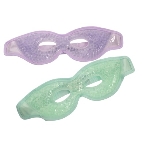 PENIKOKO 2stücke Kühlmasken Für Augen Wiederverwendbar Mit Klebeband Zur Linderung Von Augenermüdung Und Schwellungen Bei Frauen Und Mädchen Für Zuhause Und Reisen Gel-augenpads Zum Kühlen von PENIKOKO
