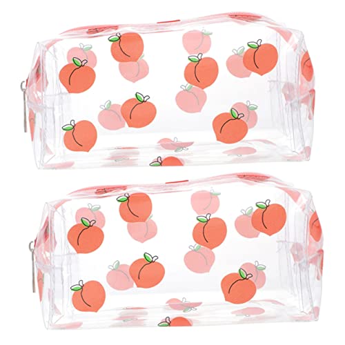 PENIKOKO 2stücke Tragbare wasserdichte Kosmetiktasche Aus Klarem Material Robustes Reißverschluss-Design Praktischer Organizer Für Reise-toilettenartikel Schützt Vor Staub Und Feuchtigkeit von PENIKOKO