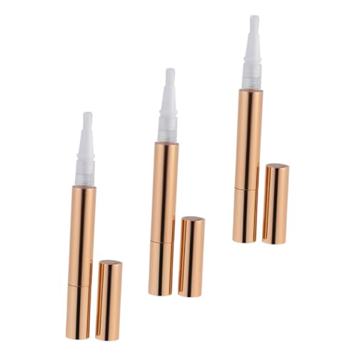 PENIKOKO 3 Stück Leere Lipgloss Tube Drehbarer Kosmetikspender Nachfüllbare Lippenöl Behälter Auslaufsicher Tragbar für DIY Lippenpflege und Eyeliner Flüssigkeit von PENIKOKO