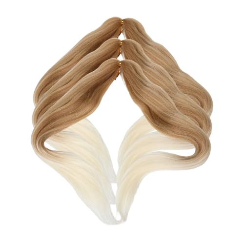 PENIKOKO 3 Stück Synthetische Haarverlängerungen Teilig Weich Pre Stretched Braiding Hair Extensions für Frauen Langlebige Vielseitige Low Temperature Fasern für Box Braids Twists Cornrows von PENIKOKO