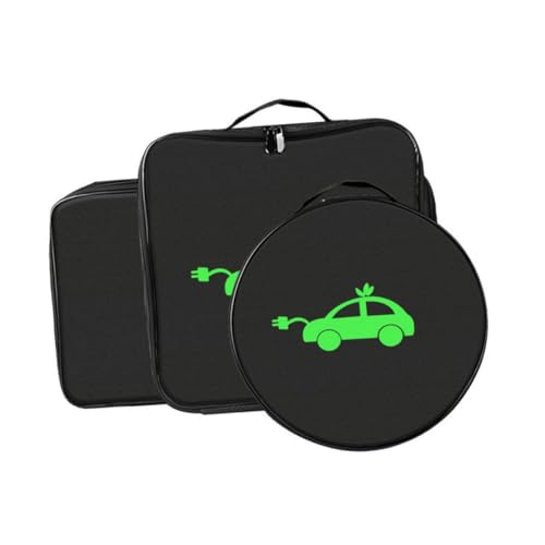 PENIKOKO 3 Stück Teiliges Ev Ladekabel Aufbewahrungstaschen Tragbar Feuerfest und Stoßdämpfend Kabel Organizer für Elektrofahrzeug Ladekabel Praktischer Kofferraum Organizer für von PENIKOKO