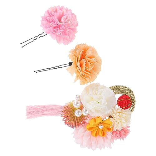 PENIKOKO 3 Stück Teiliges Haarschmuck Zarten Blumen haarspangen aus Hochwertigem Japanischer Stil Langlebig Farbecht für Frauen und Besondere Anlässe Geeignet von PENIKOKO