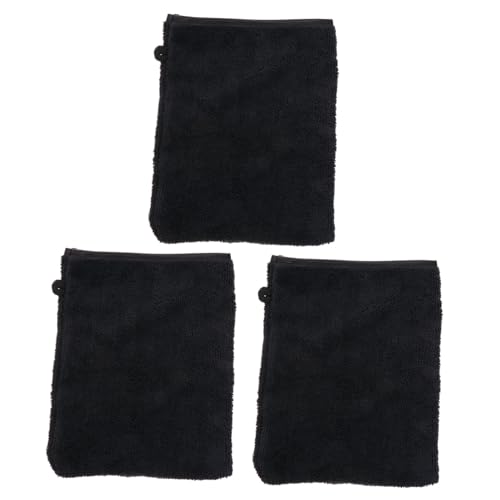 PENIKOKO 3 Stück Teiliges Mikrofaser Abschminkhandschuhe Gesichtsreinigungshandschuhe Sanftes Peeling Make up Entferner Weich Hautfreundlich für Dusche und Badezimmer Schwarz PENIKOKO 3 Stück Teiliges Mikrofaser Abschminkhandschuhe Gesichtsreinigungshandschuhe Sanftes Peeling Make up Entferner Weich Hautfreundlich für Dusche und Badezimmer Schwarz von PENIKOKO