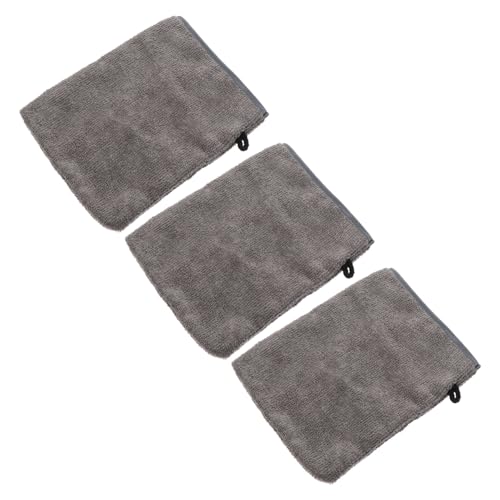 PENIKOKO 3 Stück Teiliges Mikrofaser Abschminkhandschuhe Sanfte Peeling Gesichtshandschuhe für Damen Wiederverwendbar Hautfreundlich mit Praktischem Aufhängeöhrchen für Reisen und Tägliche von PENIKOKO