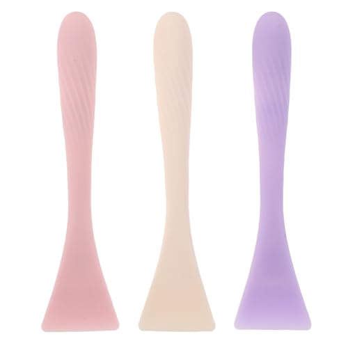 PENIKOKO 3 Stück Teiliges Silikon -pinsel- Weiche Flexible Applikatoren für Schlamm Gesichtsmaske Hautfreundlich Einfach zu Reinigen Langlebig für Frauen Hautpflege und Make-up von PENIKOKO