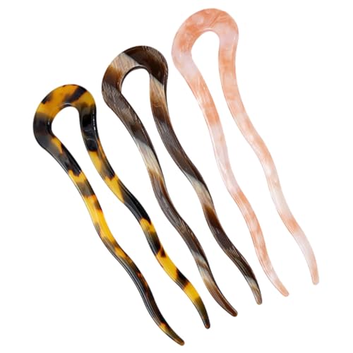 PENIKOKO 3 Stück Teiliges U förmige Haarnadeln aus Acetat Leichte Damen Haarspangen für Dutt und Hochsteckfrisuren Rutschfeste Haarschmuck accessoires in Dunkelbraun und Leopardenmuster PENIKOKO 3 Stück Teiliges U förmige Haarnadeln aus Acetat Leichte Damen Haarspangen für Dutt und Hochsteckfrisuren Rutschfeste Haarschmuck accessoires in Dunkelbraun und Leopardenmuster von PENIKOKO