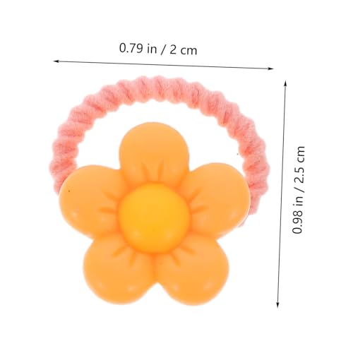 PENIKOKO 30 Stück Teiliges Kleine Haargummis mit Blumen für Mädchen Rutschfeste Elastische Pferdeschwanzhalter Bunte Kinderhaar accessoires Geeignet für Geburtstags Alltagsfrisuren von PENIKOKO