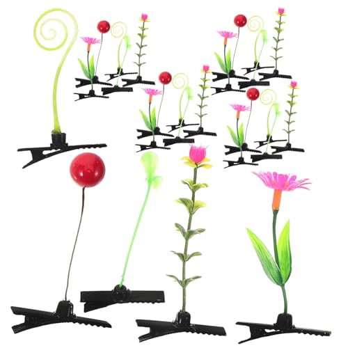 PENIKOKO 30 Stück Teiliges Pflanzen Haarclips mit Grünen Blättern und Blumen Haarnadeln für Mädchen Modische Haarschmuck Dekoration Vielseitig und Niedlich Geeignet für Alltag und von PENIKOKO