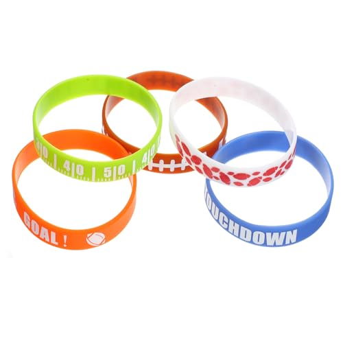 PENIKOKO 30 Stück Teiliges Silikon Rugby Sports Wristbands Elastisch Sportliches Vielseitiges Zubehör für Männer Frauen Jungen und Mädchen als Partygeschenk und Fan-schmuck PENIKOKO 30 Stück Teiliges Silikon Rugby Sports Wristbands Elastisch Sportliches Vielseitiges Zubehör für Männer Frauen Jungen und Mädchen als Partygeschenk und Fan-schmuck von PENIKOKO