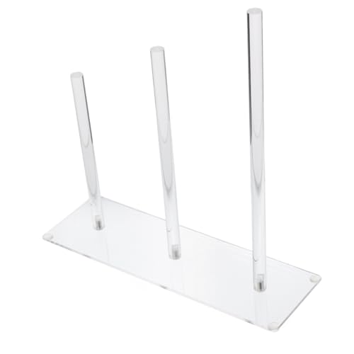 PENIKOKO 3stufe Schichten Haarschmuck Organizer Aus Klarem Acryl Aufbewahrungshalter Für Haargummis Scrunchies Und Haarbänder Eleganter Und Funktionaler Displayständer Für Mädchen Und von PENIKOKO