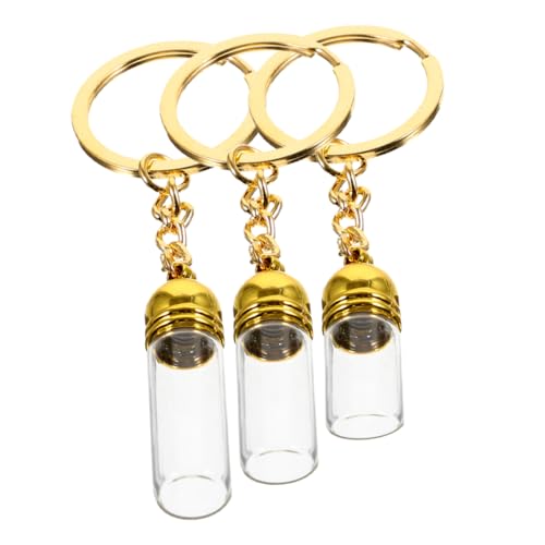 PENIKOKO 3stücke Glasflaschen Schlüsselanhänger Mit Kleinen Glasgefäßen Für Tragbares Dekor Als Wunschmodell Sammeln Von Erinnerungen Mit Gutem Verschluss Und Charmantem Design PENIKOKO 3stücke Glasflaschen Schlüsselanhänger Mit Kleinen Glasgefäßen Für Tragbares Dekor Als Wunschmodell Sammeln Von Erinnerungen Mit Gutem Verschluss Und Charmantem Design von PENIKOKO