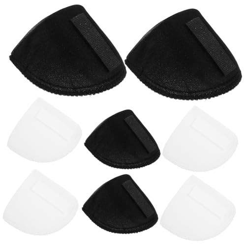 PENIKOKO 4 Paare Damen Schulterpolster aus Schwamm Rutschfeste Dünne Einlage für Anzüge und Blusen Leichte Polsterung zur Schulterformung Atmungsaktiv Waschbar Geeignet für Businesskleidung von PENIKOKO