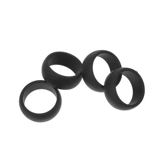 PENIKOKO 4 STÜCKE Teiliges Silikon Fingersportring für Herren Flexibler Atmungsaktiver Übungsring zur Fingerkräftigung und Komfortabel für Fitness und Alltag von PENIKOKO