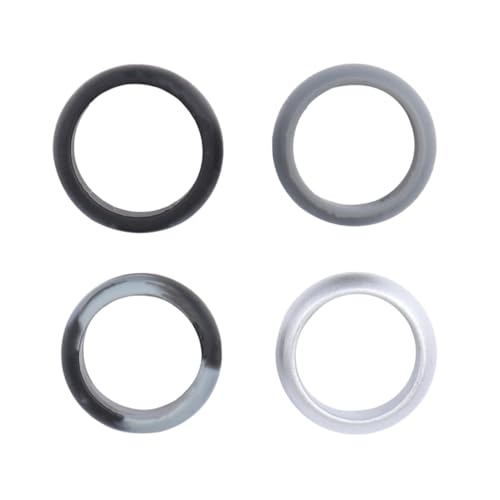 PENIKOKO 4 STÜCKE Unisex Silikonringe Flexibel Sport Eheringe Ersatzringe für Fitness Outdoor in Camouflage Schwarz Dunkelgrau Silber PENIKOKO 4 STÜCKE Unisex Silikonringe Flexibel Sport Eheringe Ersatzringe für Fitness Outdoor in Camouflage Schwarz Dunkelgrau Silber von PENIKOKO