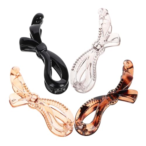 PENIKOKO 4 Stück Clip Haarnadel Dicker Bananen Haarspangenhalter Kleine Form Modische Süße Clips Accessoire Farbe Französische Haarspange Damen Accessoires Dutt Lockig Fein von PENIKOKO