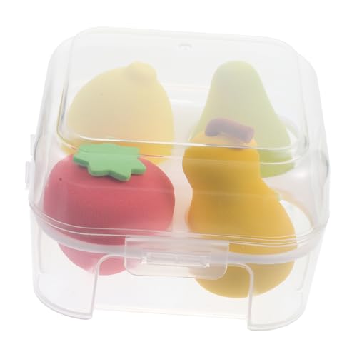 PENIKOKO 4 Stück Kosmetik Schwämme in Fruchtform Weiche Make Up für Puder Feucht Trocken Verwendbar Praktischem Aufbewahrungsetui Frauen Make Up Tools PENIKOKO 4 Stück Kosmetik Schwämme in Fruchtform Weiche Make Up für Puder Feucht Trocken Verwendbar Praktischem Aufbewahrungsetui Frauen Make Up Tools von PENIKOKO