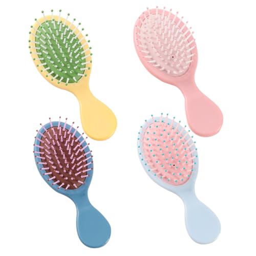 PENIKOKO 4 Stück Paddle Entwirrbürsten für Damen Herren Flexible Massage Haarbürsten mit Sanften Zähnen Leichte Kompakte Bürsten zur Kopfhautpflege und Haarbruchreduzierung von PENIKOKO