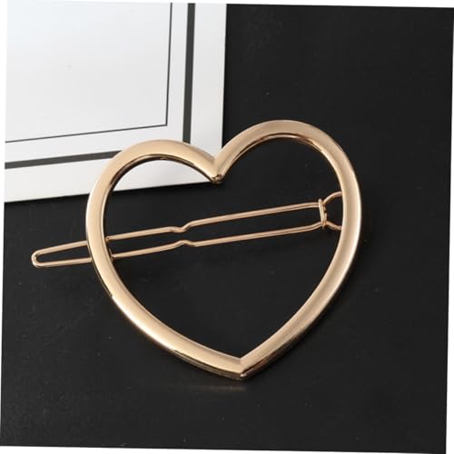 PENIKOKO 4 Stück Teiliges Herzförmige Haarklammern aus Haarspangen für Damen und Mädchen Süßer Haarschmuck für Hochsteckfrisuren und Alltag Gold und Silberfarbene Haarnadeln von PENIKOKO