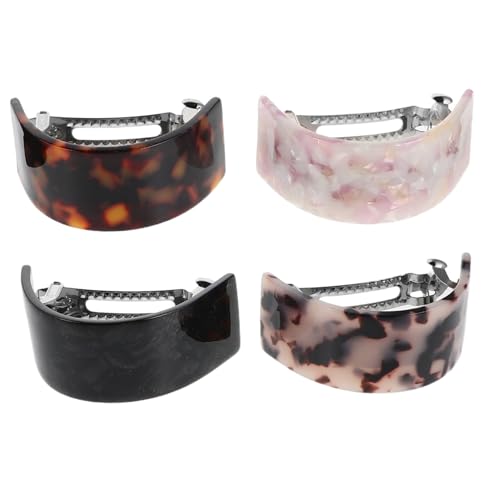 PENIKOKO 4 Stück Kleine Haarspangen Für Damen Klammern Für Kurzes Haar Haarspangen Für Mädchen Haarklammer Für Sicheren Sitz Styling Für Hochsteckfrisuren Und Zöpfe von PENIKOKO