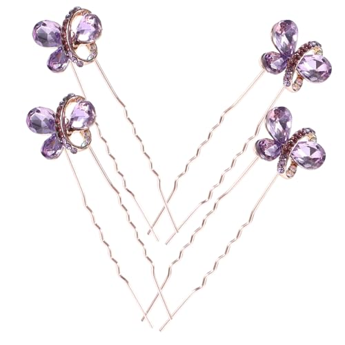 PENIKOKO 4 Stück Teiliges U Förmiges Strass Haarpin Eleganter Brautschmuck Leichter Legierungs Haarschmuck für Hochzeit Party und Festliche Anlässe Haarnadeln für Damen PENIKOKO 4 Stück Teiliges U Förmiges Strass Haarpin Eleganter Brautschmuck Leichter Legierungs Haarschmuck für Hochzeit Party und Festliche Anlässe Haarnadeln für Damen von PENIKOKO