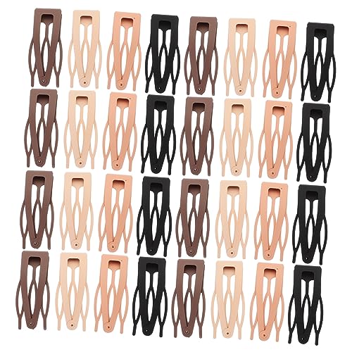 PENIKOKO 40 Stück Teiliges Metall Haarklammern für Mädchen Rutschfest Praktische Snap Haarspangen für Vielseitiges Styling Haartypen Haarschmuck für Alltag und Festtage von PENIKOKO