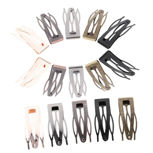 PENIKOKO 40stücke Teiliges Metall-haarspangen Für Frauen Und Mädchen Kleine Haarklammern in Schwarz Gunmetal Roségold Antikblau Und Antikrot Robuste Elegante Haarschmuck Für Jedes Outfit von PENIKOKO