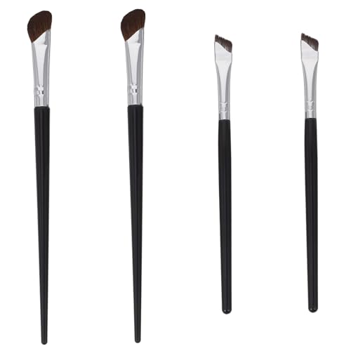 PENIKOKO 4stücke Abgewinkelte Eyeliner Pinsel Augenbrauenpinsel Nasen Konturpinsel Kosmetikpinsel Für Make-up von PENIKOKO