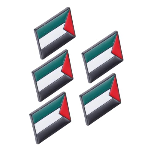 PENIKOKO 5 Stück Palästina Flagge Brosche Set Metall Anstecknadeln für Kleidung Rucksäcke Accessoires Stilvolle Broschen mit Feiner Handwerkskunst Vielseitigem Design PENIKOKO 5 Stück Palästina Flagge Brosche Set Metall Anstecknadeln für Kleidung Rucksäcke Accessoires Stilvolle Broschen mit Feiner Handwerkskunst Vielseitigem Design von PENIKOKO