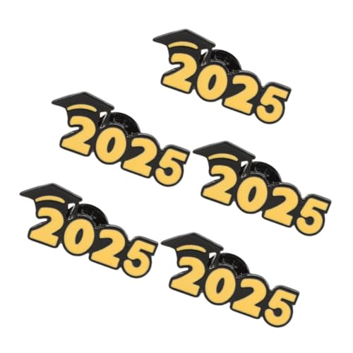 PENIKOKO 5 Stück Teiliges Abschlussbroschen aus Zinklegierunggraduation Hat Anstecknadel Langlebige und Fadebeständige Abzeichen für Absolventen Dekorative Anstecker für Abschlussfeiern von PENIKOKO