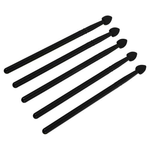 PENIKOKO 5 Stück Teiliges Eyeshadow Makeup Pinselset Wiederverwendbar Leicht zu Reinigen Professionelles Kosmetikwerkzeug für Gleichmäßiges Auftragen von Lidschatten Feuchtigkeitscreme von PENIKOKO