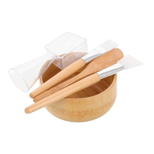 PENIKOKO 5 Stück Teiliges set mit Nachhaltiger Spatel Löffel und Pinsel für Kosmetikerinnen und Zuhause Vielseitig für Hautpflege und Make up Anwendung Kompakt und Reisefreundlich von PENIKOKO