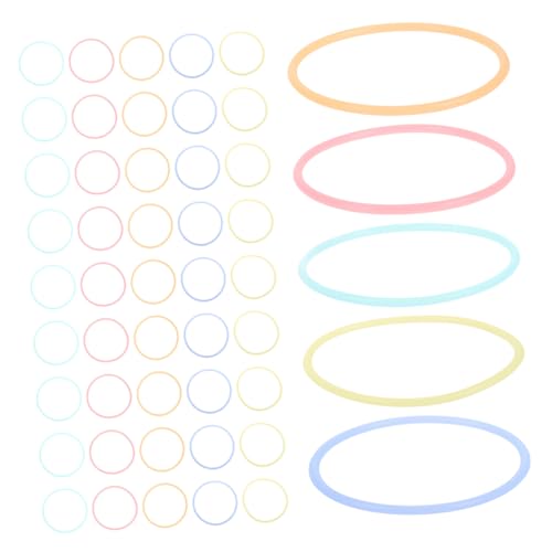 PENIKOKO 50 Stück Neon Leuchtende Silikonarmbänder für Hochelastische Glow in The Dark Armbänder in Rot Blau Grün Gelb Orange für Outdoor Spiele Partygeschenke und Training von PENIKOKO