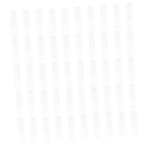 PENIKOKO 50 Stück Transparente Lippenstifthülsen Selbstbefüllbare Lippenbalsam Tuben Leichte Tragbare Leere Lipstick Container für DIY Lippenpflege und Reise Kosmetik Organizer von PENIKOKO