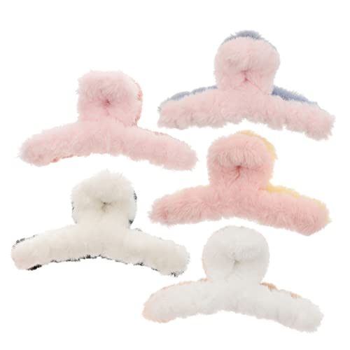 PENIKOKO 5stücke Haarspangen Frauen Fuzzy Haarklammern Rutschfeste Haarklammern Für Eleganten Look Für Alltag Partys Und Besondere Anlässe PENIKOKO 5stücke Haarspangen Frauen Fuzzy Haarklammern Rutschfeste Haarklammern Für Eleganten Look Für Alltag Partys Und Besondere Anlässe von PENIKOKO