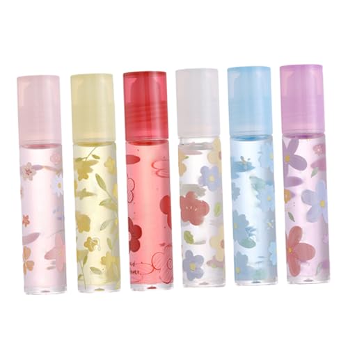 PENIKOKO 6 Stück Farbloser Lippenöl pflegebalsam Feuchtigkeitsspendend Schützend und Pflegend gegen Trockene Lippen Praktische Geschenkidee für Frauen und Partner von PENIKOKO