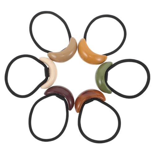 PENIKOKO 6stücke Haargummis Geometrisch Elastische Schadensfreie Ponytail-halter Praktische Bänder Für Frauen Und Mädchen Als Geschenk Für Feiertage von PENIKOKO
