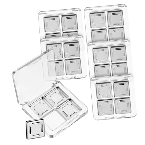 PENIKOKO 6 Stück Lidschatten-Box Bausatz Palette kleine Make-up-Behälter mit Deckel Mischen leere Lidschattenpfännchen leere Lidschattenpfanne leerer Textmarkerbehälter Plastik Transparent PENIKOKO 6 Stück Lidschatten-Box Bausatz Palette kleine Make-up-Behälter mit Deckel Mischen leere Lidschattenpfännchen leere Lidschattenpfanne leerer Textmarkerbehälter Plastik Transparent von PENIKOKO