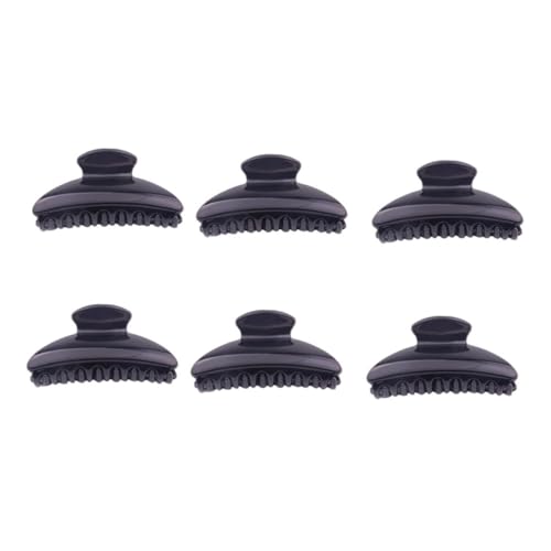 PENIKOKO 6 Stück Teiliges Haarklammer Schwarz Haarspangen Haarhalter Krallenclips für Damen Langlebig Rutschfest für Pferdeschwanz Party und Alltag Vielseitiges Haarschmuck Accessoire von PENIKOKO