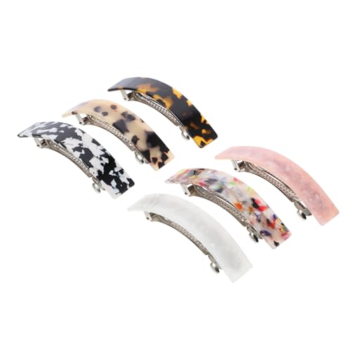 PENIKOKO 6 Stück Teiliges Haarschmuck Acetat Leichte Haarspangen für Frauen und Mädchen Sanfter Halt ohne Haarbruch Glatte Oberfläche Vielseitig für Alltag und Flechtfrisuren Geeignet von PENIKOKO