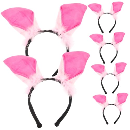 PENIKOKO 6 Stück Teiliges Kreative Tierkopfband Haarreif für Party Cosplay Niedlich Elastisch Robust Geeignet für Mädchen Karneval Kostüm Zubehör von PENIKOKO