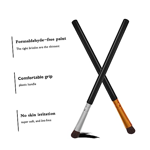 PENIKOKO 6 Stück Teiliges Lidschatten Pinsel Set mit Weichem Pferdehaar Verschiedene Pinselköpfe Professionelle Augen Make Up Bürsten mit Ergonomischem Kunststoffgriff für Zuhause und von PENIKOKO