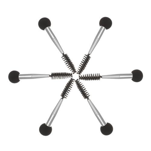PENIKOKO 6 Stück Teiliges Make Up Schwammset mit Doppelseitigem Langlebige Kosmetik Pinsel für Augenbrauen und Wimpern Komfortabel Vielseitig für Damen Make Up Anwendung von PENIKOKO