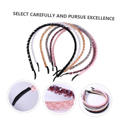 PENIKOKO 6 Stück Teiliges Perlen Haarreif Handgefertigtes Damen Stirnband Leichte Langlebige Haarschmuck Accessoires für Alltag Hochzeit Party Fest und Freizeit Vielseitig und Modisch von PENIKOKO