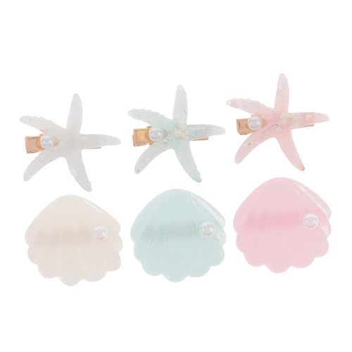 PENIKOKO 6 Stück Teiliges Set Haarklammern mit Muschel und Seestern Design Strand Stil Haarschmuck für Mädchen Sichere Bequeme Haarspangen Dekorative Accessoires für Partys Hochzeiten und PENIKOKO 6 Stück Teiliges Set Haarklammern mit Muschel und Seestern Design Strand Stil Haarschmuck für Mädchen Sichere Bequeme Haarspangen Dekorative Accessoires für Partys Hochzeiten und von PENIKOKO
