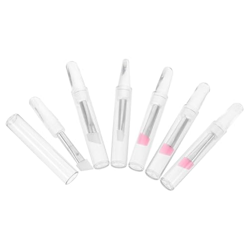 PENIKOKO 6 Stück lippenapplikator silikon Lipgloss-Applikatorstäbe Lippenpinsel Silikon- -Werkzeug Lidschatten-Applikatoren wiederverwendbar Silikonpinsel Plastik von PENIKOKO